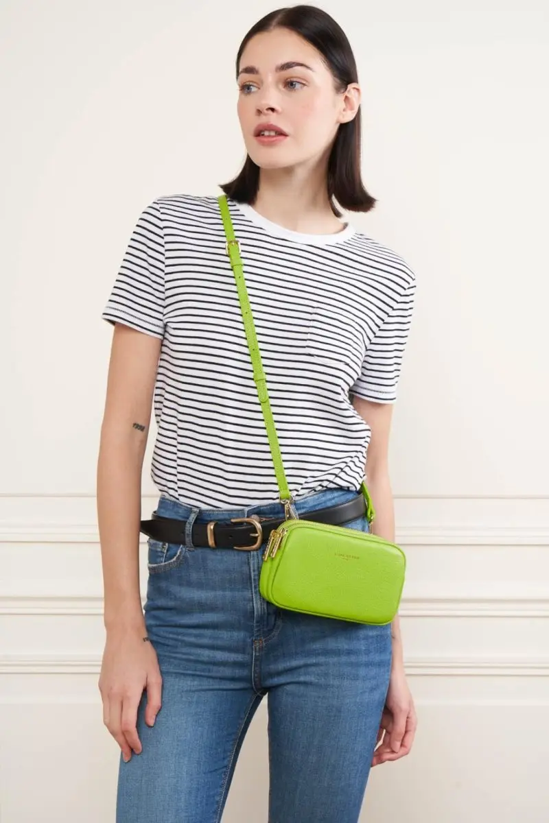 Double pochette Zippé Dune Lancaster 129-30 Pomme – Image 3