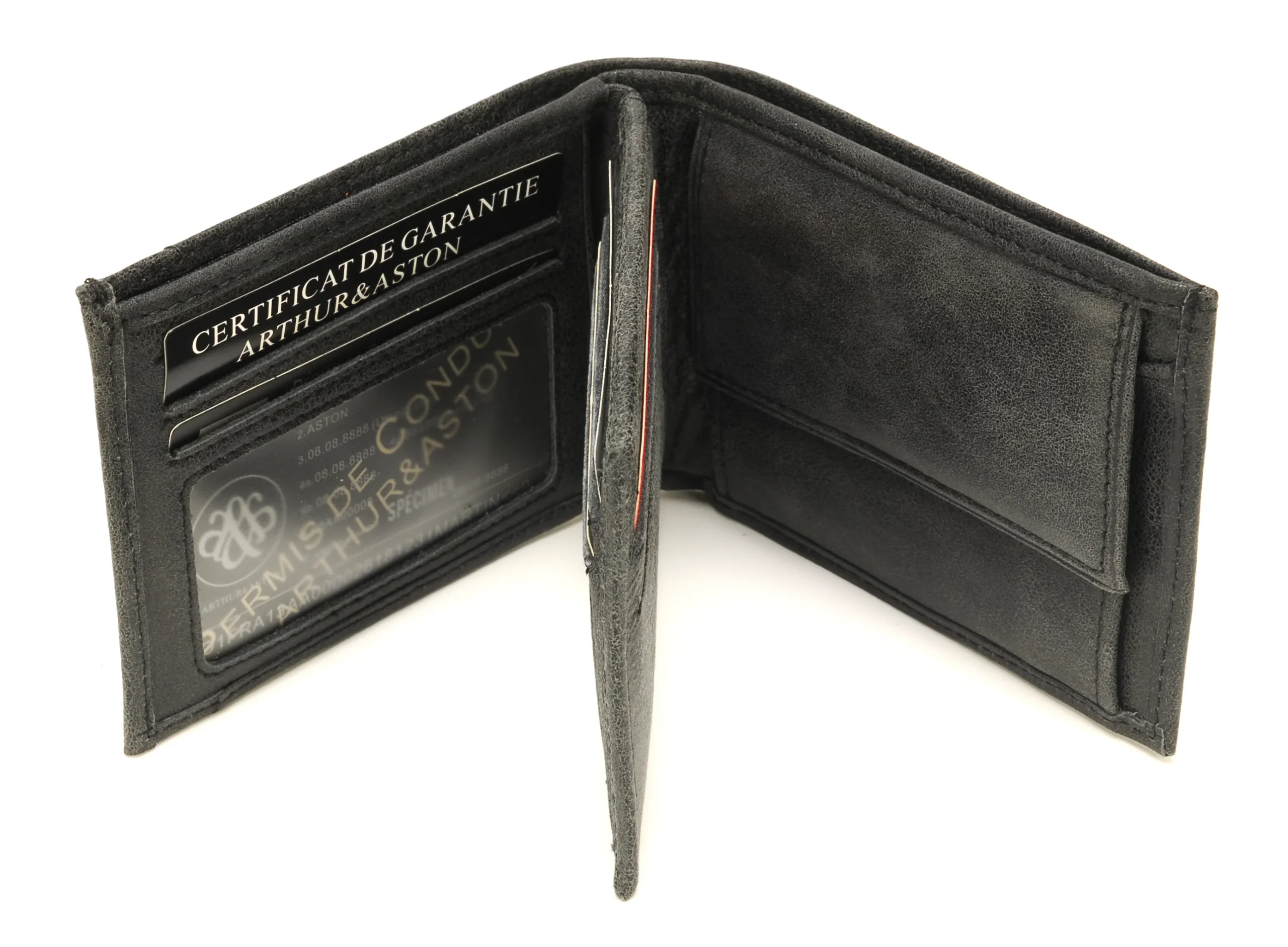Arthur & Aston Portefeuilles Mixte, Homme, Femme 1438-126 Noir – Image 3