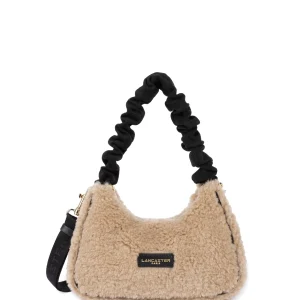 Lancaster Sac besace Zippé Moumoute 518-003 Beige - Noir