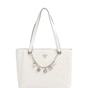 Guess Sac Cabas Everlee Flap Clutch Off White EG867925