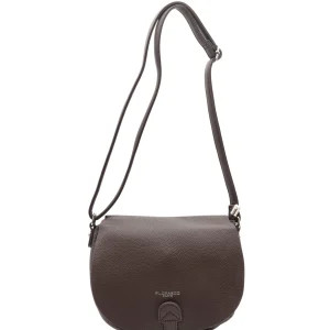 Sac porté croisé à rabat F7533 Flora & Co Chocolat