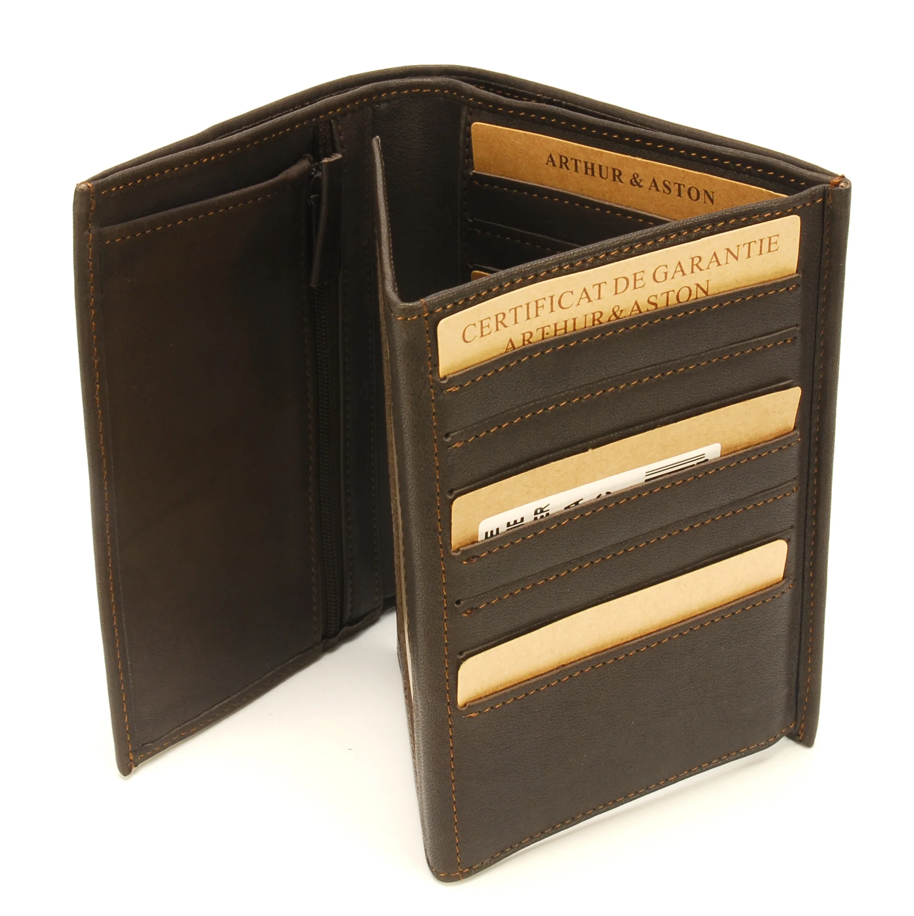 Arthur & Aston Portefeuilles Mixte, Homme, Femme 2028-424 Cognac – Image 3