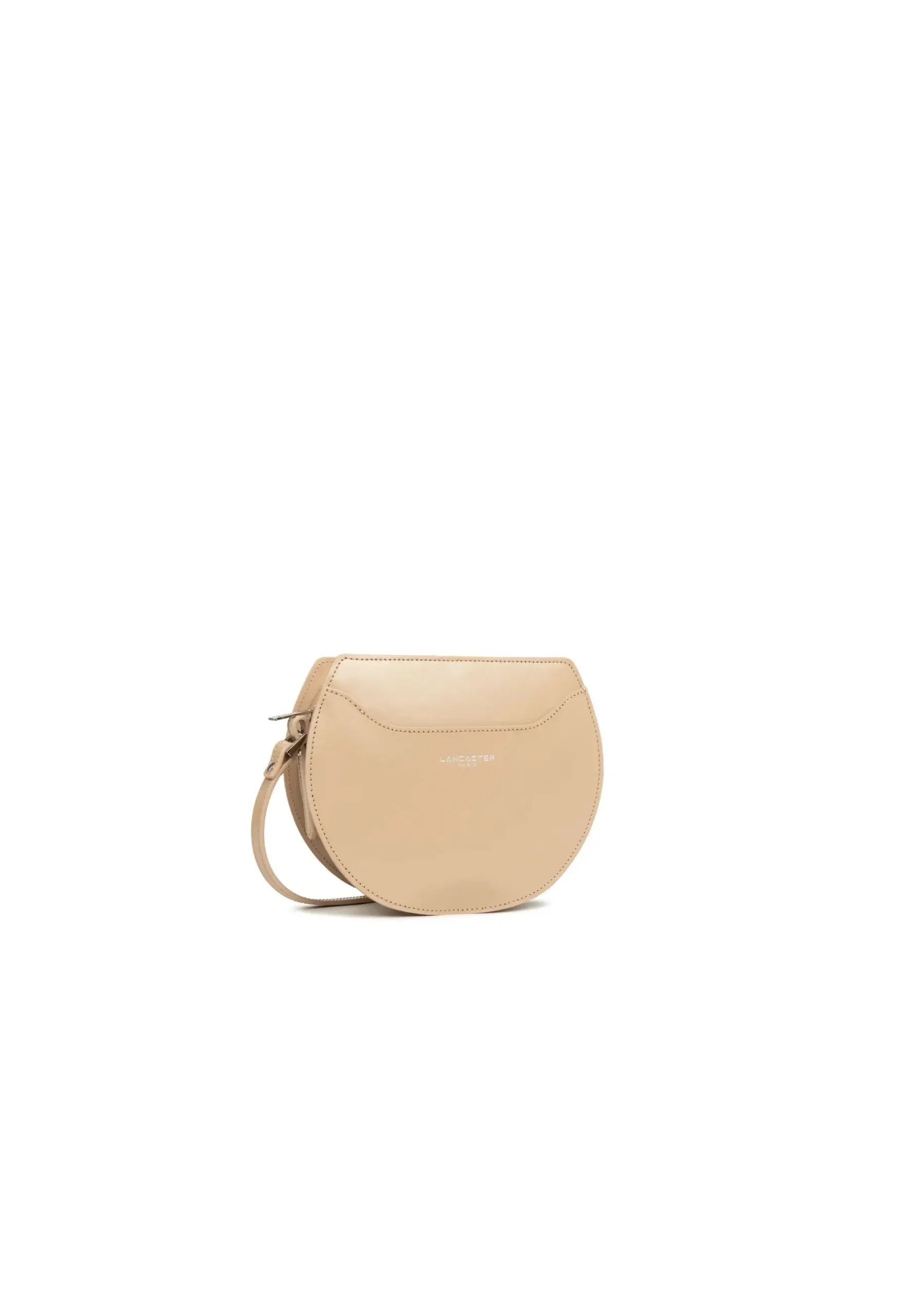 Sac demi lune Zippé Suave Lune Lancaster 433-32 Beige Foncé – Image 5