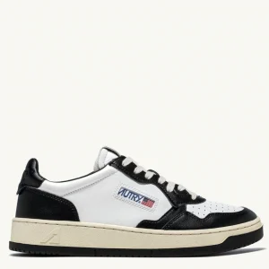 Autry MEDALIST LOW Cuir Blanc et Noir
