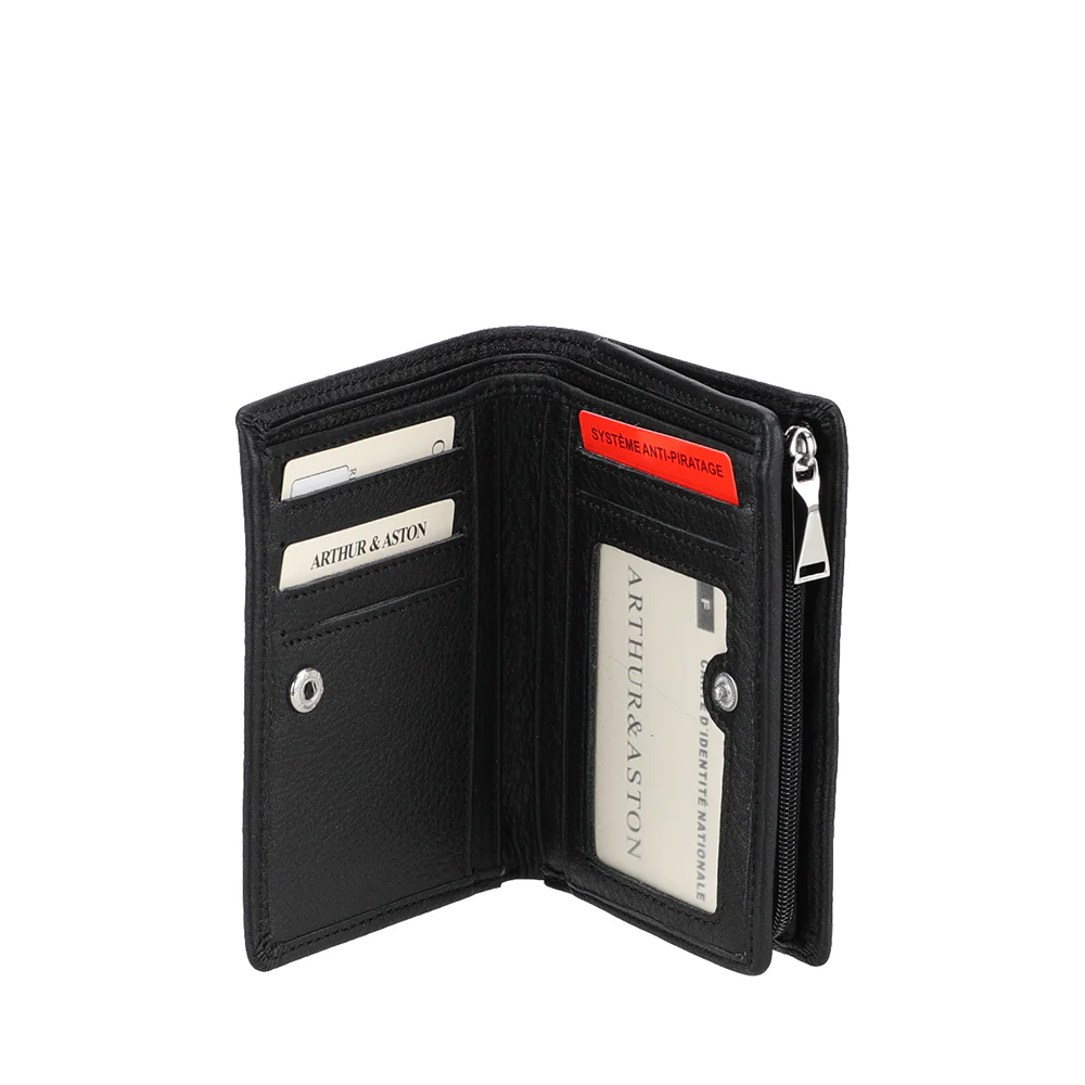 Arthur & Aston Porte Cartes Mixte, Homme, Femme 2528-152 Noir – Image 3