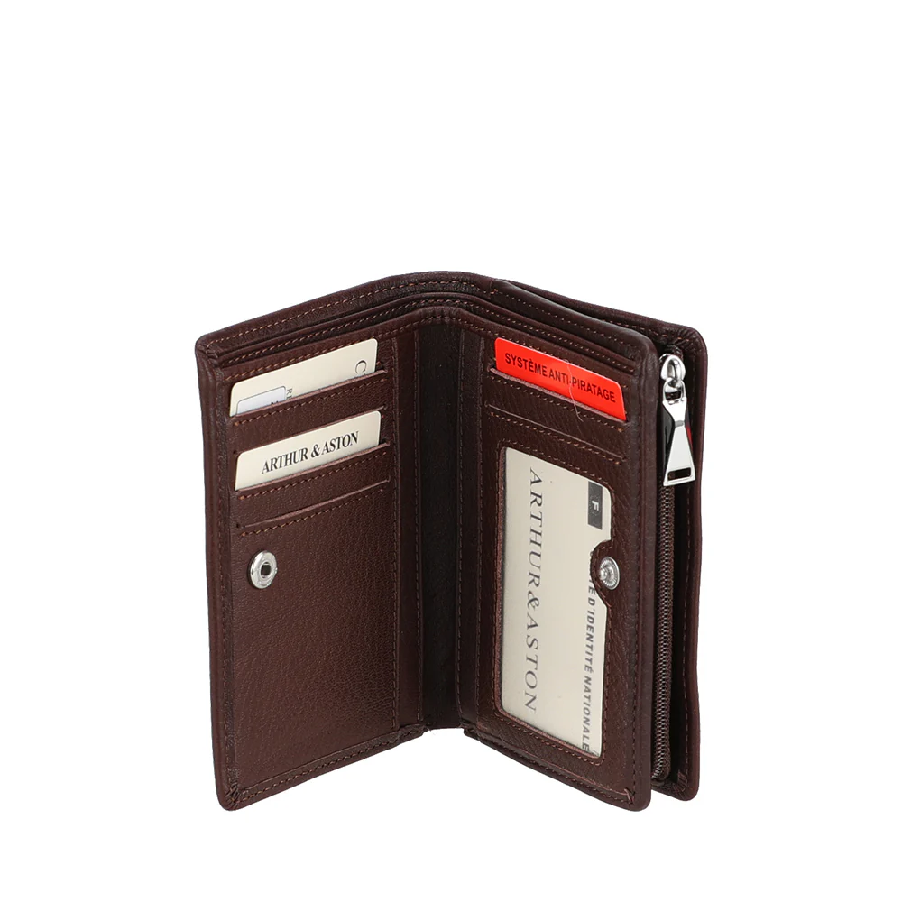 Arthur & Aston Porte Cartes Mixte, Homme, Femme 2528-152 Chataigne – Image 3