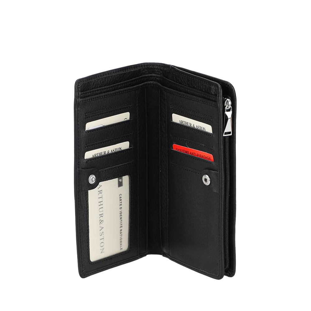 Arthur & Aston Porte Cartes Mixte, Homme, Femme 2528-295 Noir – Image 3