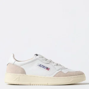 Autry MEDALIST LOW Cuir et Suede Blanc