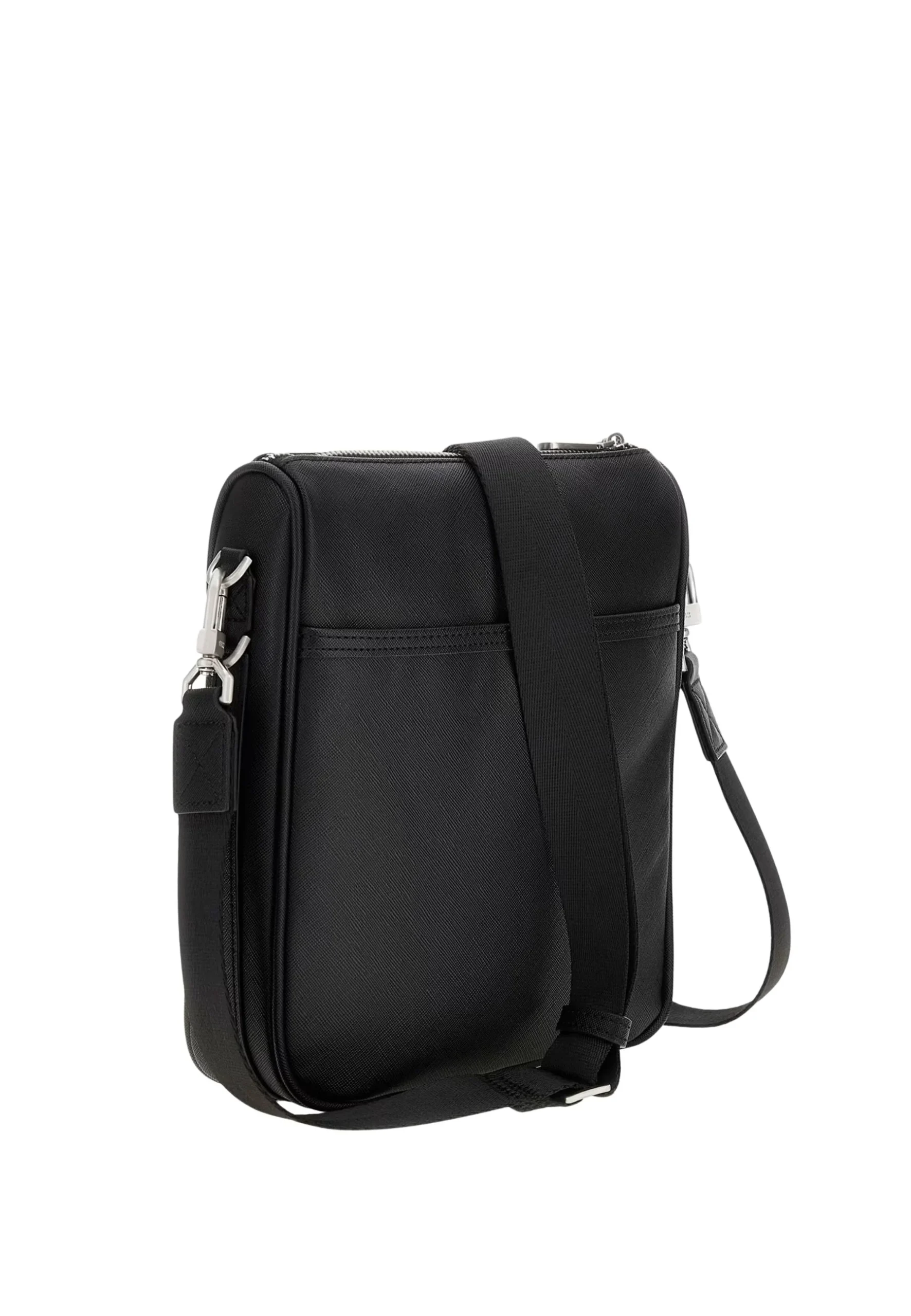 Guess Mini sac à bandoulière Milano saffiano Noir MISAP5417 – Image 3
