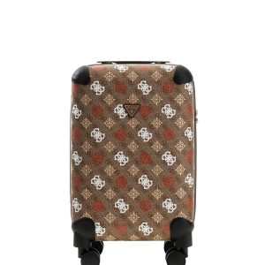 Guess Valise à roulettes Eliette logo 4G pivoine B9315983