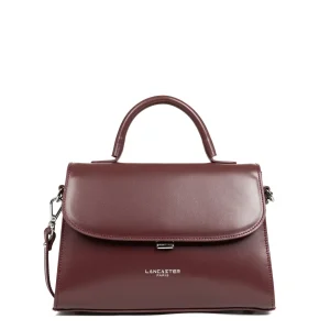 Lancaster Sac à main A rabat avec fermoir M Suave Even 433-17 Bordeaux