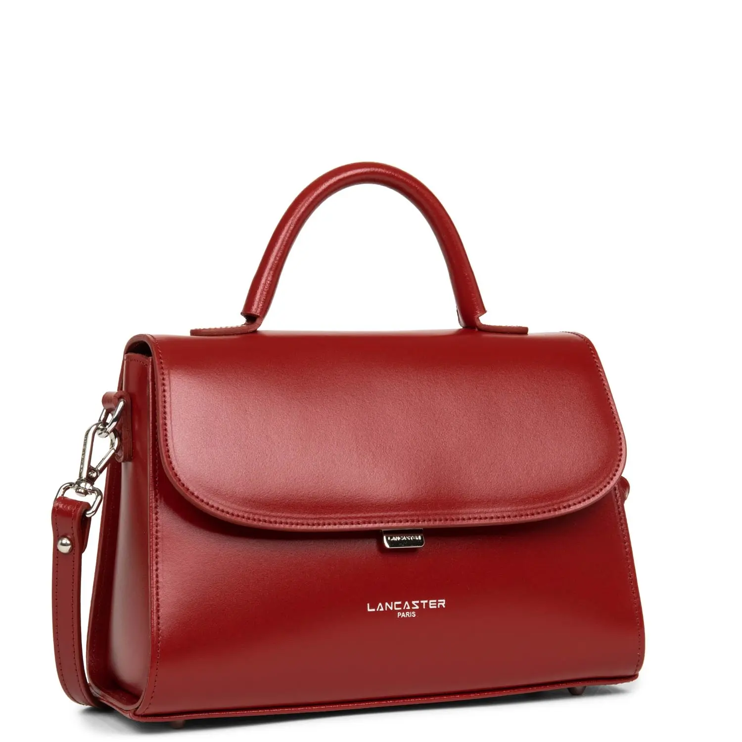 Sac Lancaster à rabat avec fermoir Suave even 433-17 Carmin – Image 3
