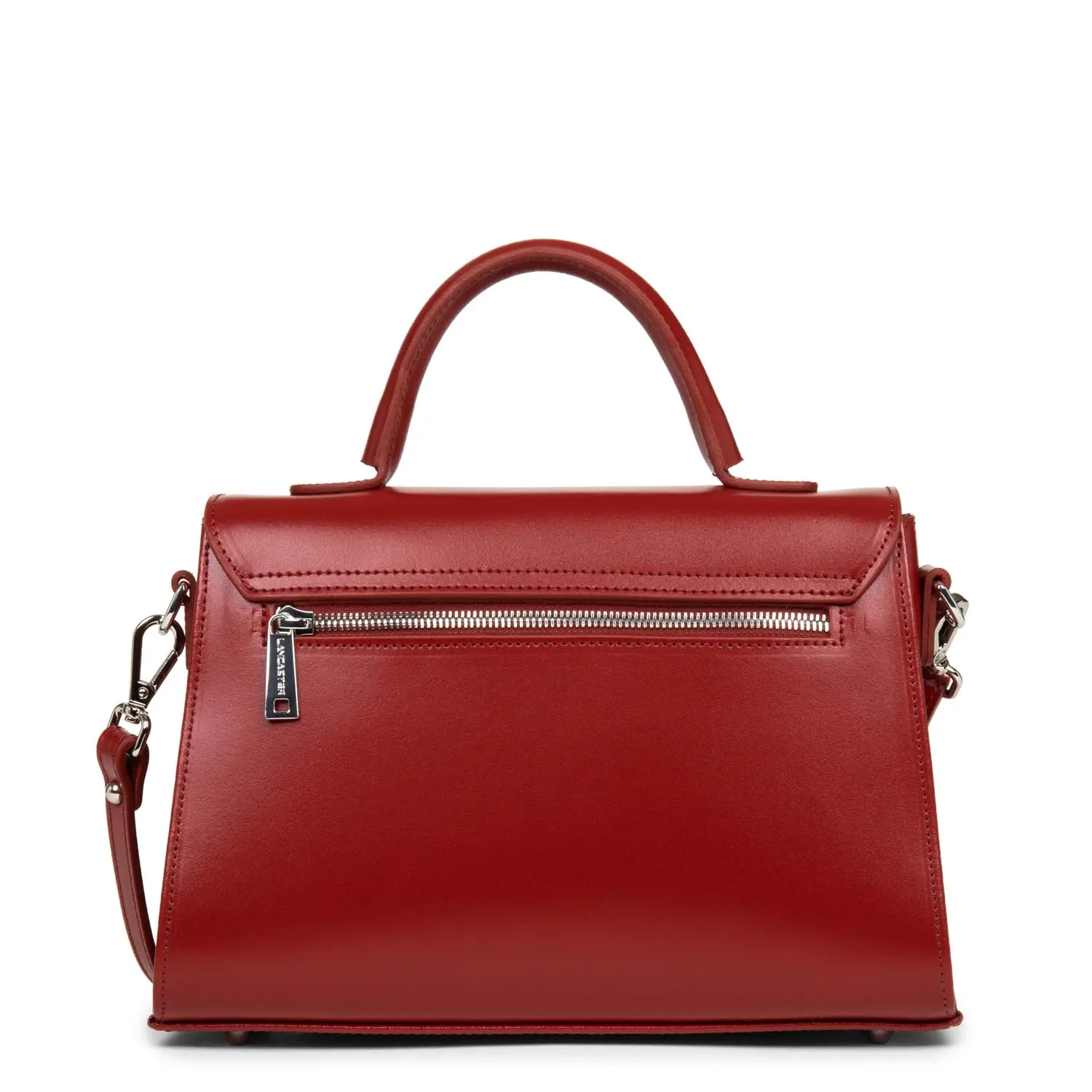 Sac Lancaster à rabat avec fermoir Suave even 433-17 Carmin – Image 4
