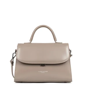 Lancaster Sac à main A rabat avec fermoir M Suave Even 433-17 Galet Fonce
