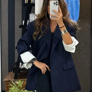 Veste oversize bleu marine