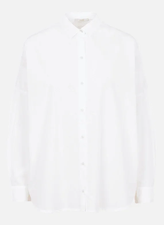 MAEMI O WIDE SHIRT Opticial White – Image 4