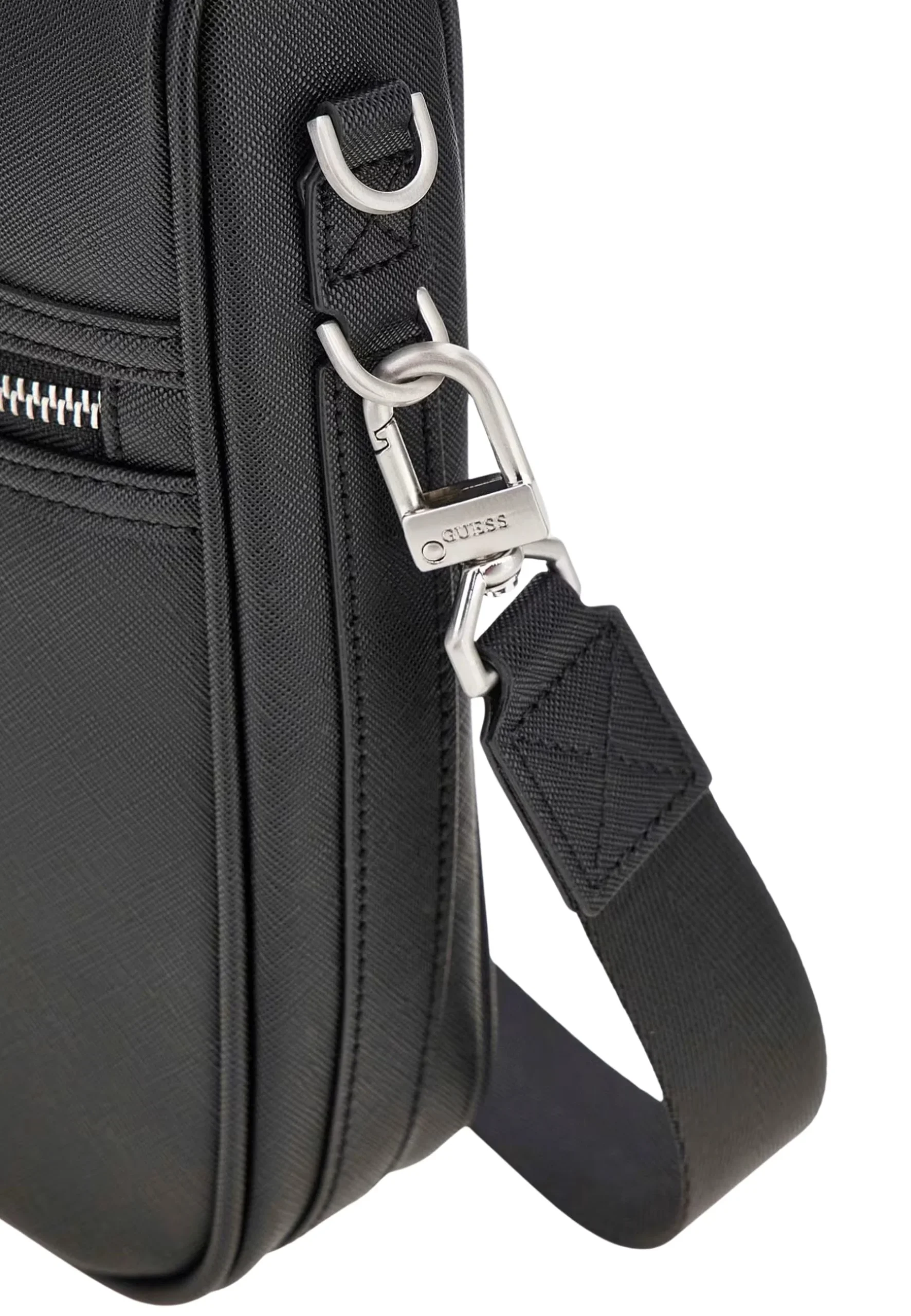 Guess Mini sac à bandoulière Milano saffiano Noir MISAP5417 – Image 5