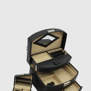 Boite à bijoux 3 tiroirs automatique Francinel 120651  Noir