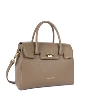 Lancaster Sac à main A rabat avec fermoir M Milano Cosmos 547-56 Sable Foncé