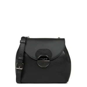 Sac trotteur A rabat avec fermoir Pia Lancaster 547-61 Noir