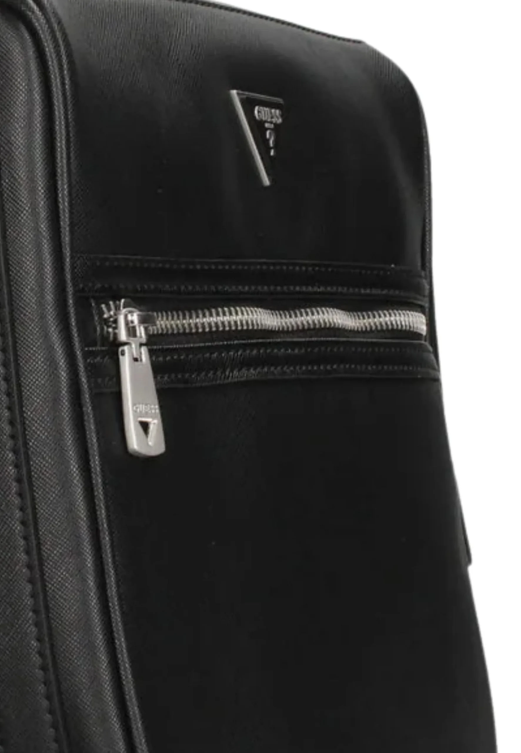 Guess Mini sac à bandoulière Milano saffiano Noir MISAP5417 – Image 6