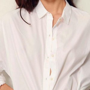 MAEMI O WIDE SHIRT Opticial White