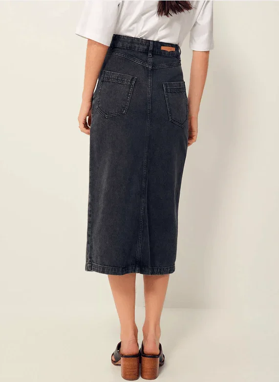 AMADEO MID LENG. SKIRT Graffit – Image 2