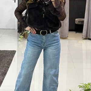 Jeans bleu-Balloon Fit