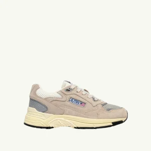 AUTRY BASKETS HYPERWAY EN MESH ET DAIM SAND ET ARGENT