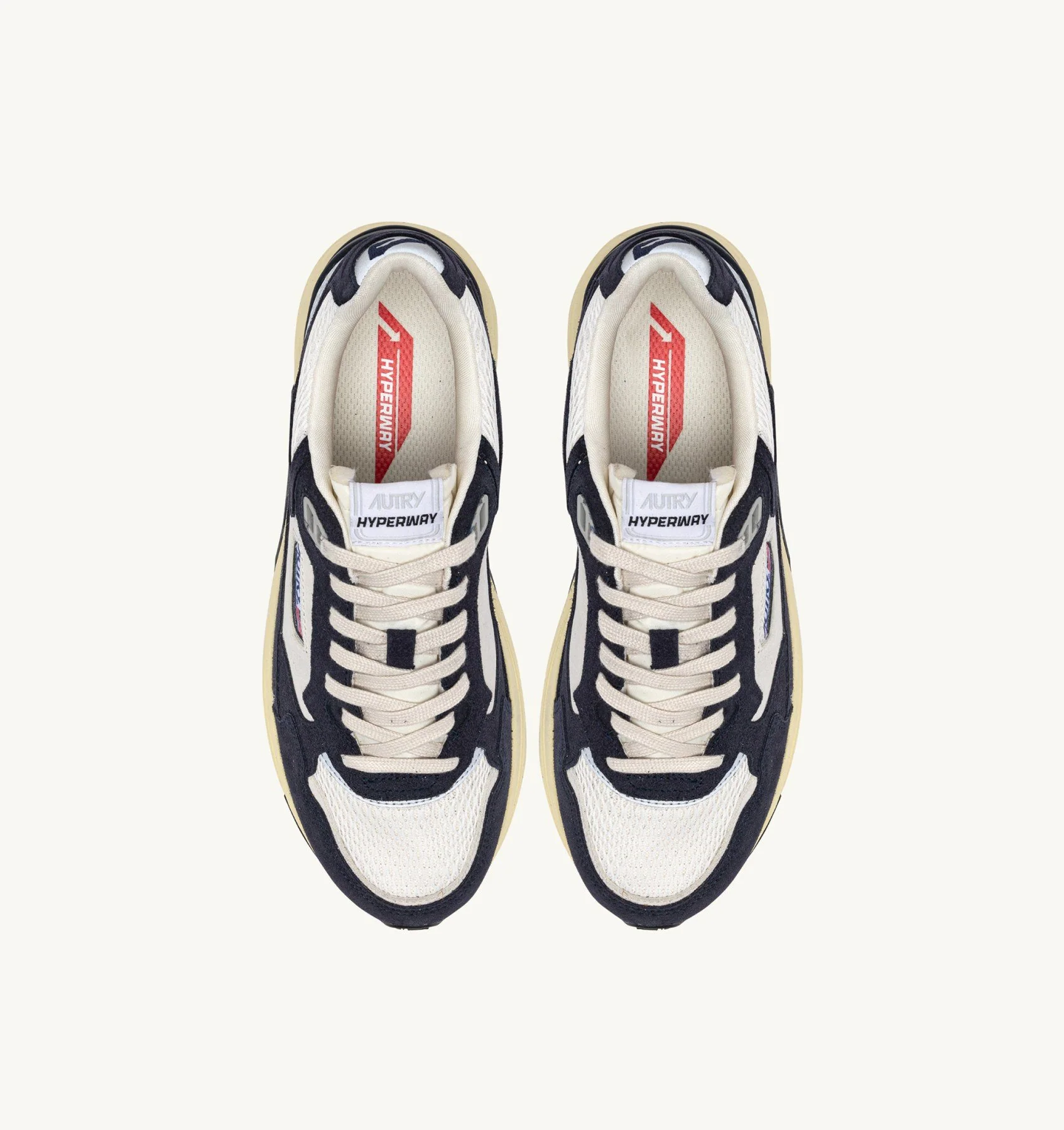 AUTRY BASKETS HYPERWAY EN MESH ET EN DAIM SPACE ET ARGENT – Image 4