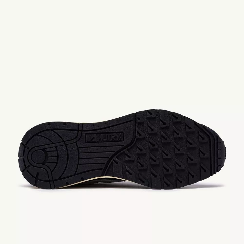 AUTRY BASKETS REELWIND LOW EN NYLON DAIM ET CUIR NOIR ET ARGENT – Image 5