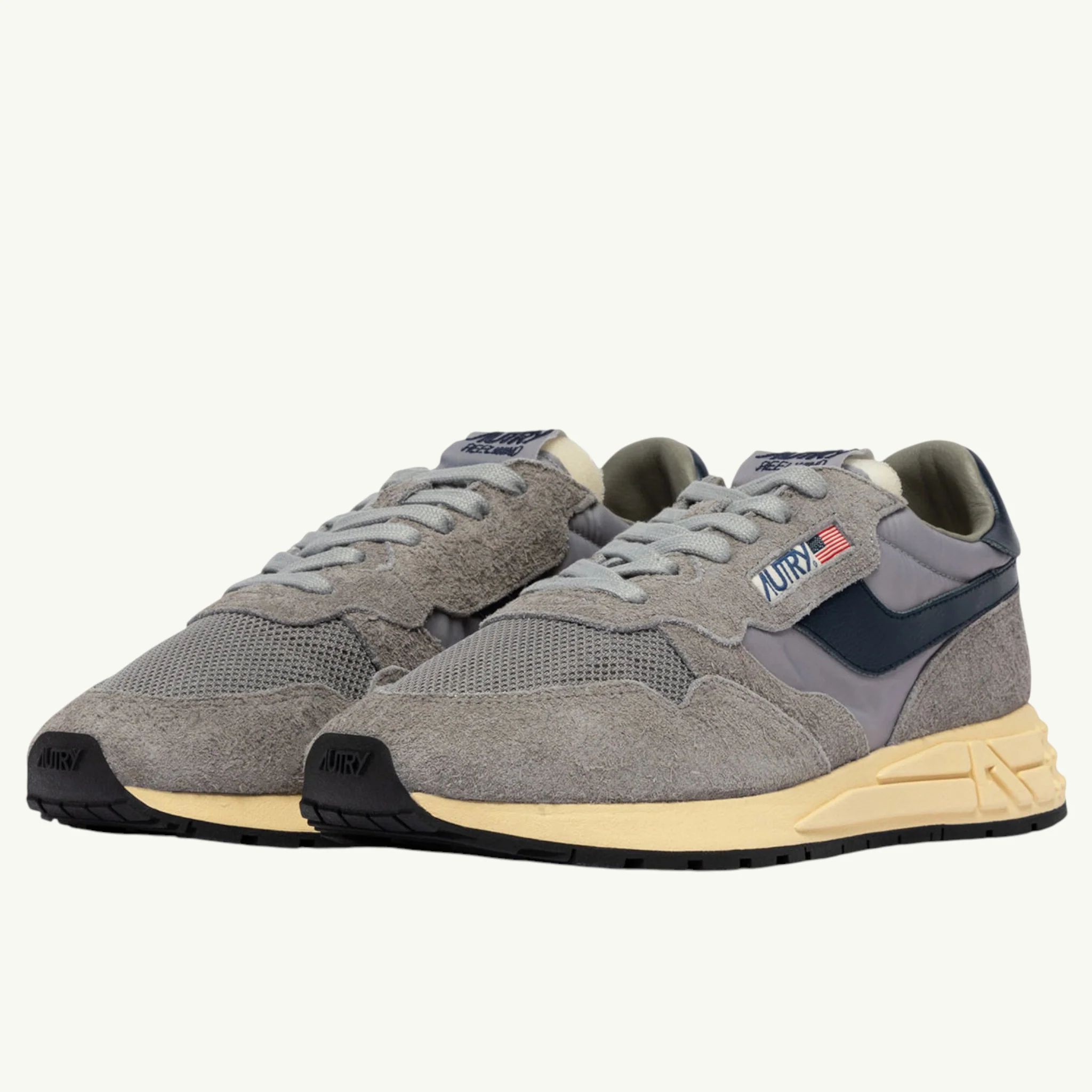 AUTRY BASKETS REELWIND LOW EN NYLON ET DAIM NET PLUMB ET BLUE – Image 4