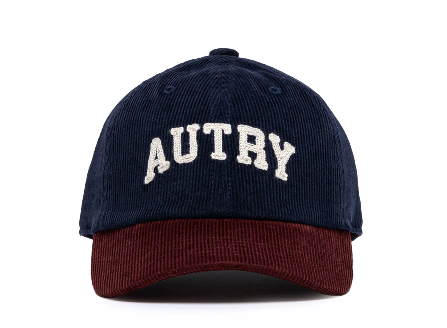 AUTRY CASQUETTE BASEBALL CAP BORDEAUX BLEU – Image 2