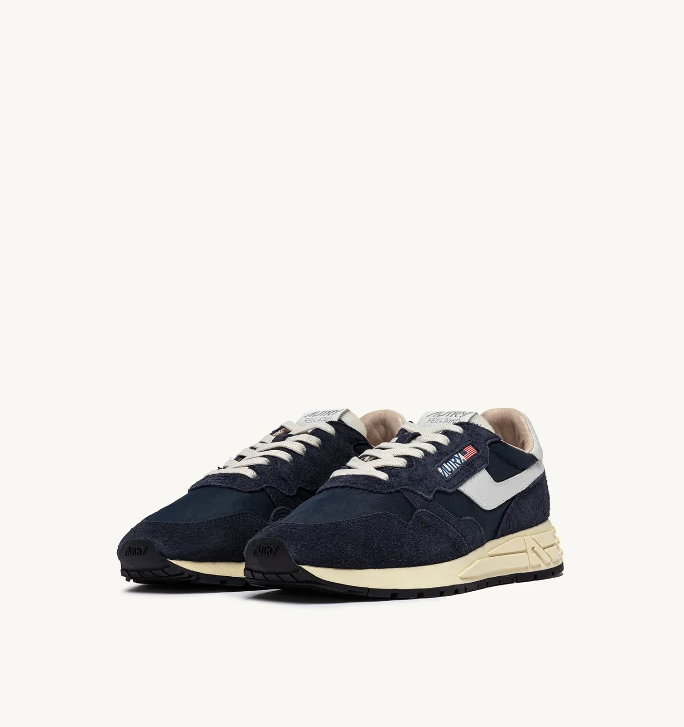 AUTRY REELWIND LOW EN NYLON ET DAIM BLUE SPACE ET BLANC – Image 3