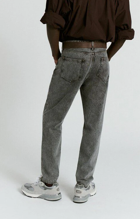 American Vintage JEAN CARROT HOMME YOPDAY SALT AND PEPPER – Image 3