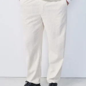 American Vintage PANTALON HOMME PADOW ECRU VINTAGE