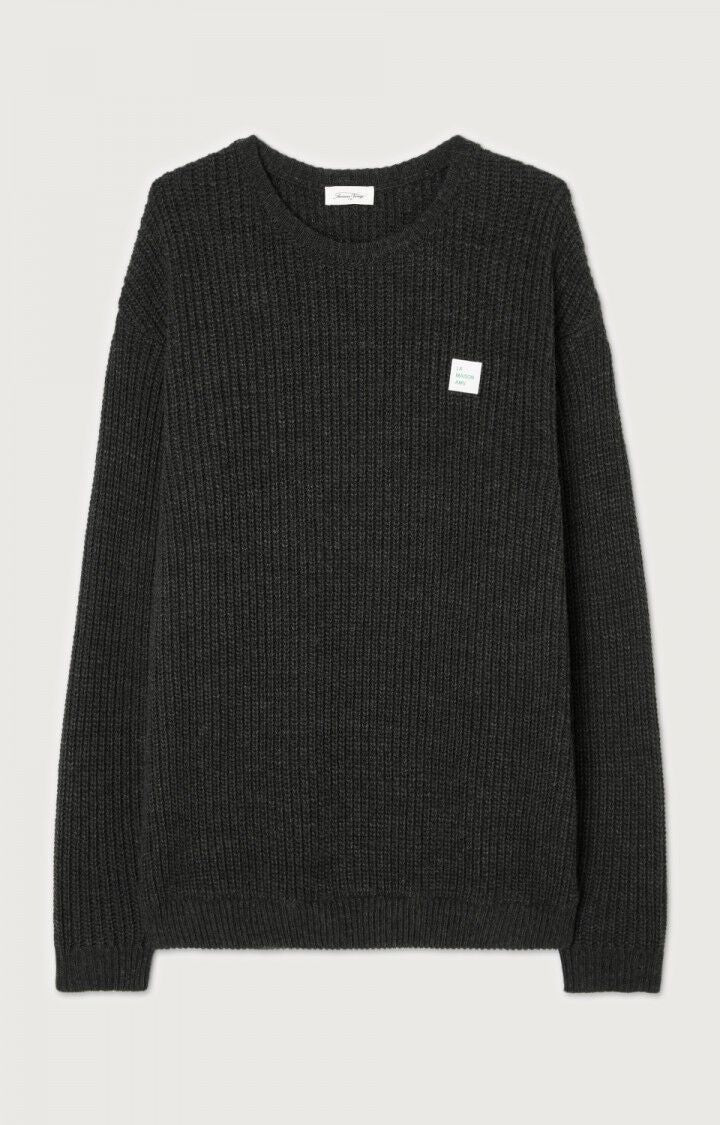 American Vintage PULL HOMME CRASHWAY ANTHRACITE CHINE – Image 2