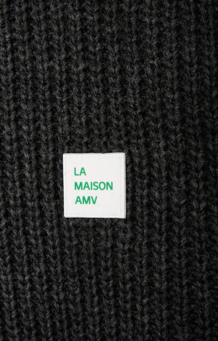 American Vintage PULL HOMME CRASHWAY ANTHRACITE CHINE – Image 3