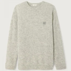 American Vintage PULL HOMME VITOW GRIS CLAIR CHINE