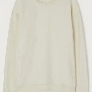 American Vintage SWEAT HOMME BOBYPARK ECRU