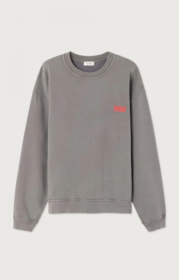 American Vintage SWEAT HOMME PLIZZY CENDRE VINTAGE