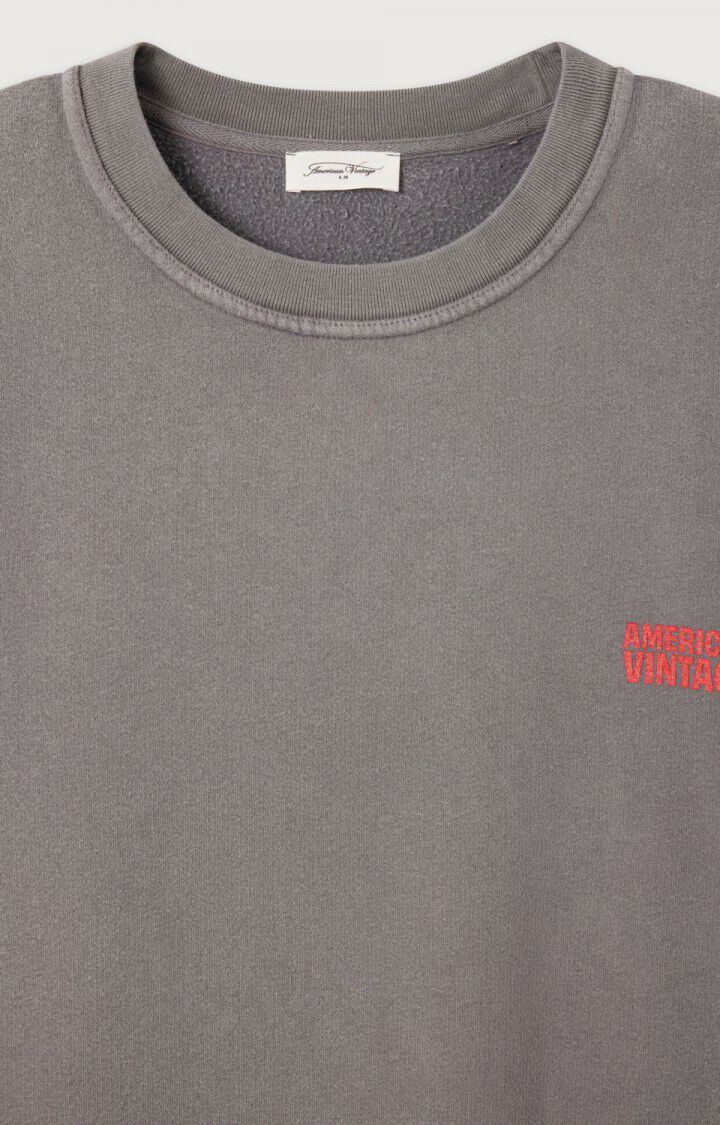 American Vintage SWEAT HOMME PLIZZY CENDRE VINTAGE – Image 3
