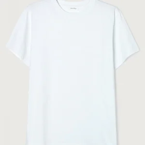 American Vintage T-SHIRT HOMME FIZVALLEY BLANC