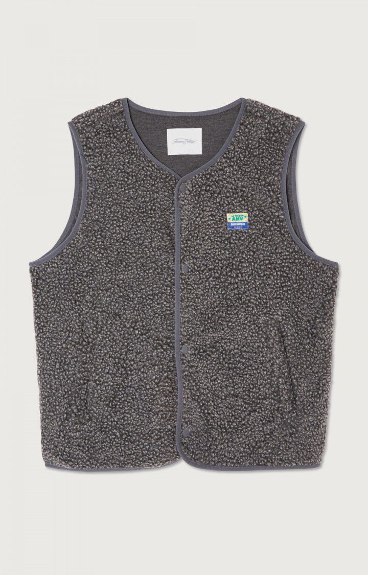 American Vintage VESTE HOMME HOKTOWN ANTHRACITE CHINE – Image 2