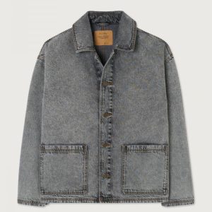 American Vintage VESTE HOMME YOPDAY BLACK VINTAGE SALT AND PEPPER