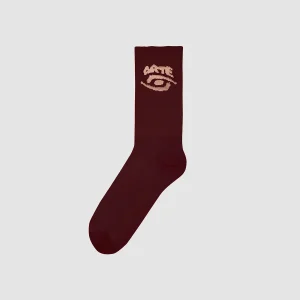 Arte Antwerp Chaussettes EYE SOCKS Bordeaux