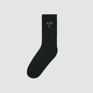 Arte Antwerp Chaussettes HEART LOGO SOCKS Black