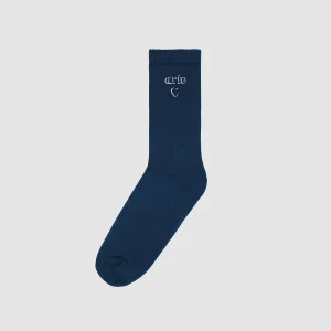 Arte Antwerp Chaussettes HEART LOGO SOCKS Navy