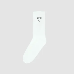 Arte Antwerp Chaussettes HEART LOGO SOCKS White