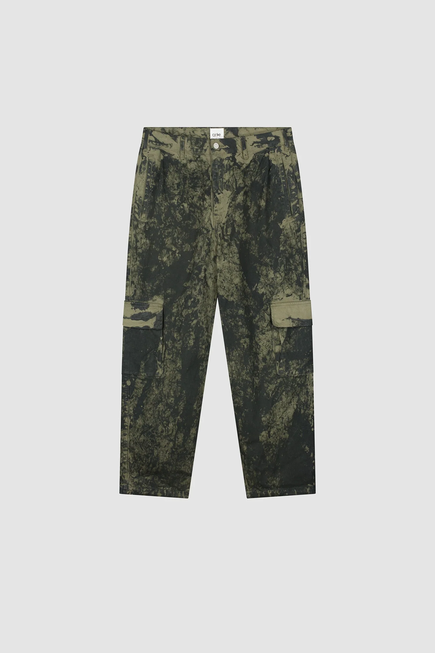Arte Antwerp Pant ALL OVER PRINT CARGO Green
